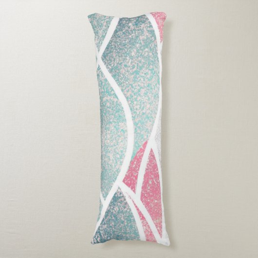 Kust/strand abstracte golven lichaamskussen (Voorkant Verticaal)