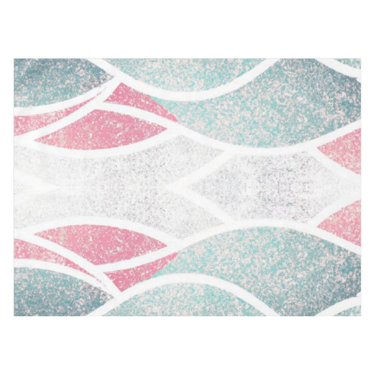 Kust/strand abstracte golven tafelkleed (Voorkant (Horizontaal))