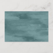 kust | Strand Blauw nautische bruiloft receptie Informatiekaartje (Achterkant)