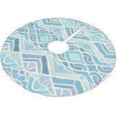 Kust/strand/nautisch blauw kerstboom rok (Gekanteld)