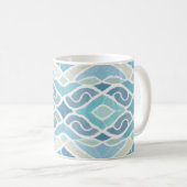 Kust/strand/nautisch blauw koffiemok (Voorkant rechts)