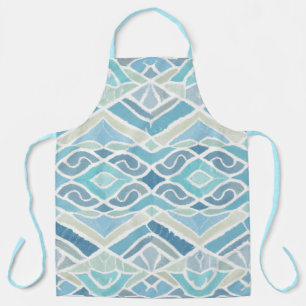 Kust/strand/nautisch blauw schort