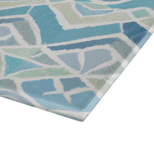 Kust/strand/nautisch blauw snijplank (Hoek)