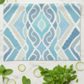 Kust/strand/nautisch blauw theedoek (Gevouwen)