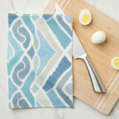 Kust/strand/nautisch blauw theedoek (Quarter Fold)