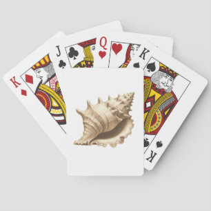Kust/strand/nautische schelp pokerkaarten