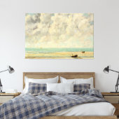  kust strand scene Antiek zeegezicht Canvas Afdruk (Insitu (Slaapkamer))