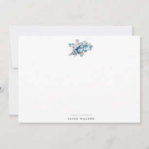 kust strand shell goud Stationery Note Kaart Notitiekaartje