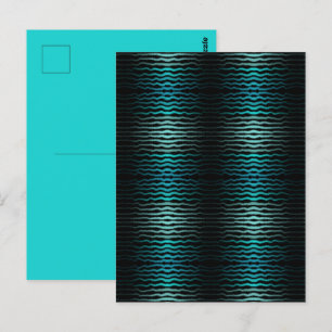 Kust Strand Zout Turquoise Golven Abstracte Kunst Briefkaart