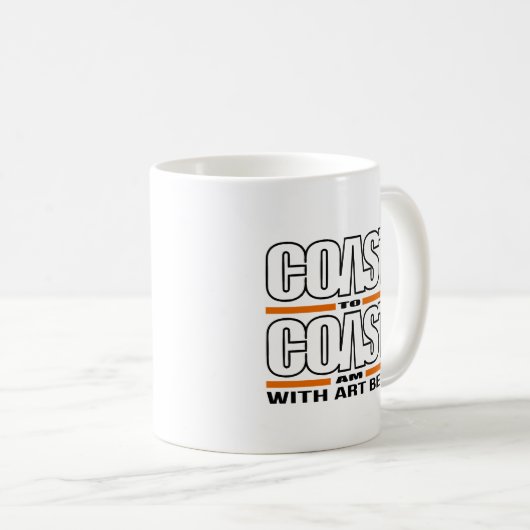 Kust-to-kust-AM met Art Bell ( Mok) Koffiemok (Voorkant rechts)