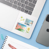 kust tot kust sticker (Laptop met iPhone)