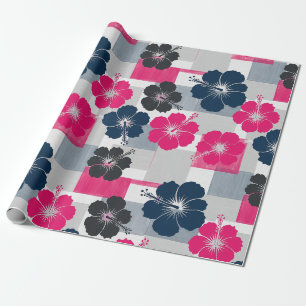 Kust Tropisch Hibiscuspatroon (13) Cadeaupapier