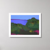 Kust uitzicht schilderij canvas afdruk (Voorkant)