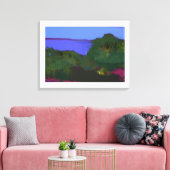 Kust uitzicht schilderij canvas afdruk (Insitu (Woonkamer))