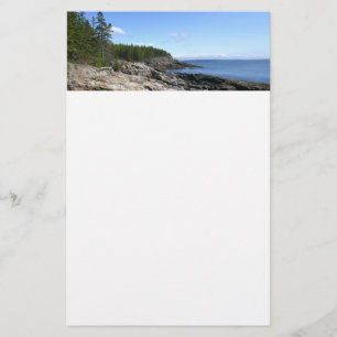 Kust van Bar Island in Acadia National Park Briefpapier