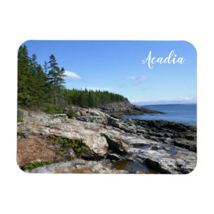 Kust van Bar Island in Acadia National Park Magneet