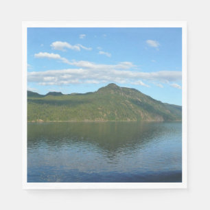 Kust van British Columbia in Schilderachtig Canada Servet