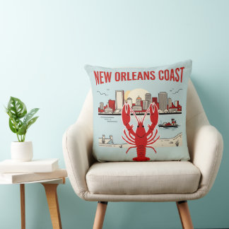 Kust van New Orleans Kussen