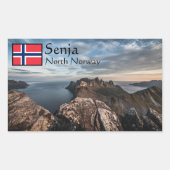 Kust van Noorwegen Rechthoekige Sticker (Voorkant)