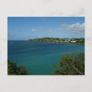 Kust van Saint Lucia Caribbean Vacation Foto Briefkaart