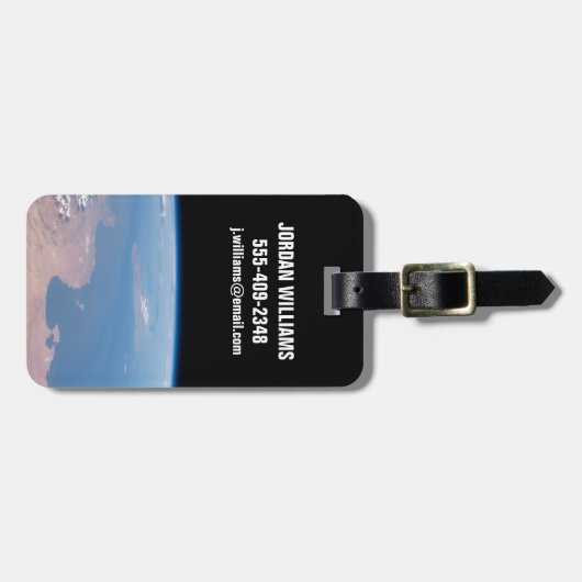 Kust van Tunesië en Libië en eiland Sicilië Bagagelabel (Voorkant horizontaal)