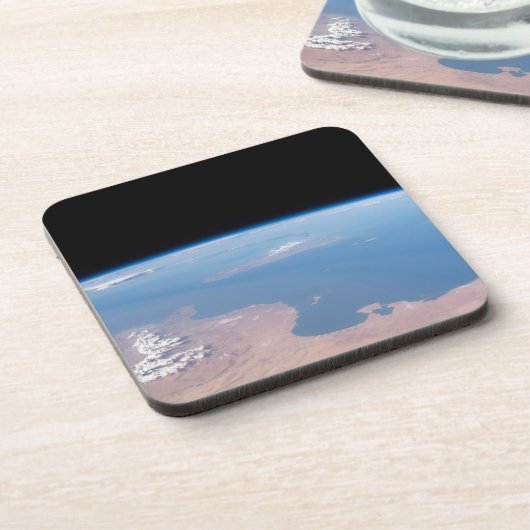 Kust van Tunesië en Libië en eiland Sicilië Bier Onderzetter (Linkerzijde)