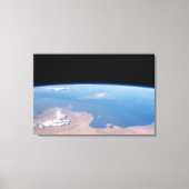 Kust van Tunesië en Libië en eiland Sicilië Canvas Afdruk (Voorkant)