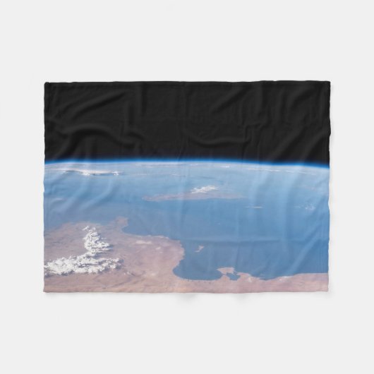 Kust van Tunesië en Libië en eiland Sicilië Fleece Deken (Voorkant (Horizontaal))