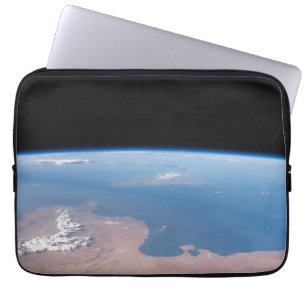 Kust van Tunesië en Libië en eiland Sicilië Laptop Sleeve