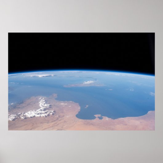 Kust van Tunesië en Libië en eiland Sicilië Poster (Voorkant)