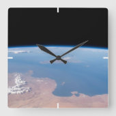 Kust van Tunesië en Libië en eiland Sicilië Vierkante Klok (Voorkant)