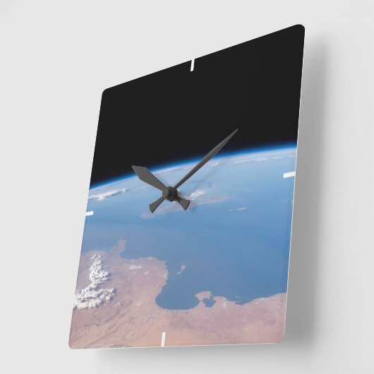 Kust van Tunesië en Libië en eiland Sicilië Vierkante Klok (Hoek)