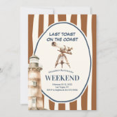 Kust Vuurtoren Bachelorette Kaart (Voorkant)