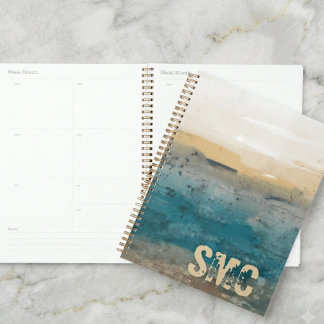 Kust Watercolor Initiaal Monogram Planner