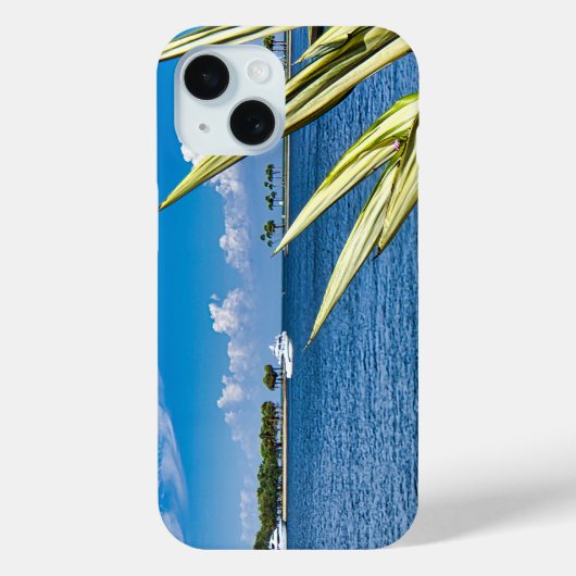 Kust Waterfront Muurkunst Tropisch Oceaaanzicht Case-Mate iPhone Case (Achterkant)