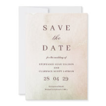 Kust Waterverf Sepia elegant Save the Date