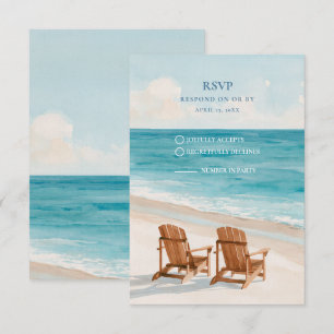 Kust Waterverf Strand Foto RSVP Kaartje
