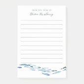 Kust Waterverf Vis gepersonaliseerd Post-it® Notes (Voorkant)