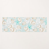 kust zandstrand schelpen Monogram Yoga Mat (Voorkant (horizontaal))