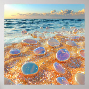 🌊 Kust Zeekust Zand Keien Rustige Natuur Poster