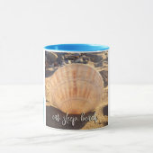 Kust Zeeschelp Foto Eet Slaap Strand Script Vet Mok (Midden)