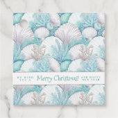 Kust Zeeschelp & Koraal Patroon#3 ID1009 Bedankjes Labels (Voorkant)