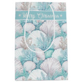 Kust Zeeschelp & Koraal Patroon#3 ID1009 Medium Cadeauzakje (Voorkant)