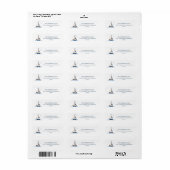 Kust zeilboot etiket (Full Sheet)