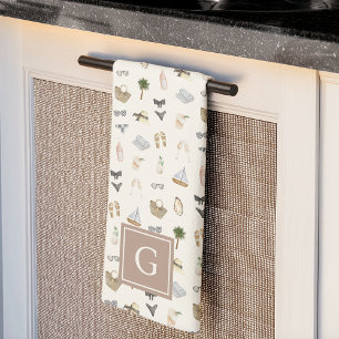 Kust Zomeruitstap Monogram Theedoek