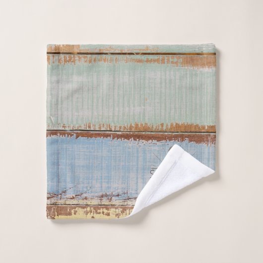 Kustbad Nautical Weathered Summer Beach Wood Bad Handdoek (Wasdoekje)