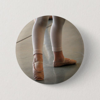KUSTBALLETSLIPPERS KLEINE MEISJE BALLERINA DANCER RONDE BUTTON 5,7 CM