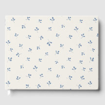 Kustblauw botanisch werp-patroon