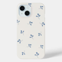 Kustblauw botanisch willekeurig patroon