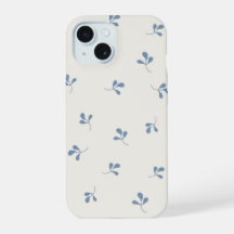 Kustblauw botanisch willekeurig patroon